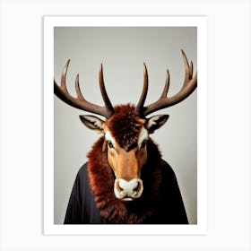 Deer Head 21 Art Print
