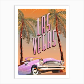 Vintage Las Vegas Automobile Art Print