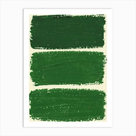 Green Paint Splatters 1 Art Print