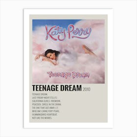 Katy Perry Teenage Dream Album Cover Signed Poster 1 Art Print