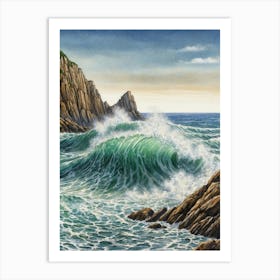 Ocean Crashing Waves 2 Art Print