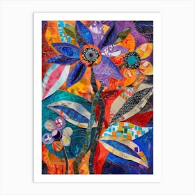 Abstract Flower Painting 5 Art Print