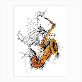 Saxophone 1 Art Print