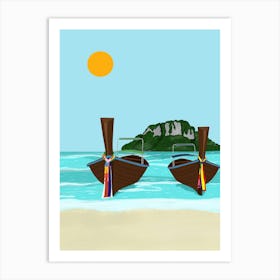 Tropical Beach Thailand Art Print