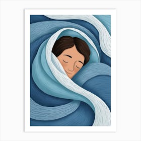 Sleeping Woman Art Print