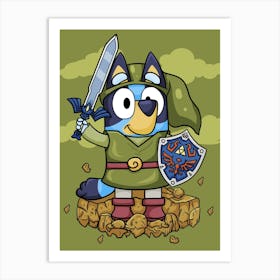 Lenged Of Bluey Art Print