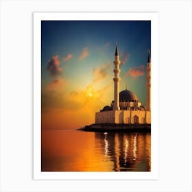 Ortaky Mosque Art Deco 4 Art Print