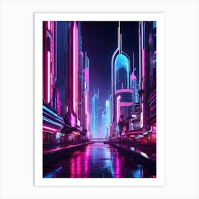 Futuristic City 2 Art Print