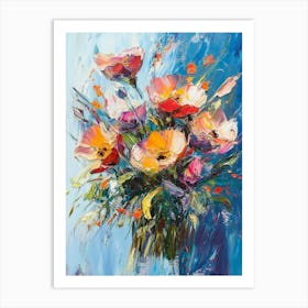 Poppies In A Vase 1 Art Print