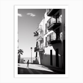 Alicante, Spain, Black And White Analogue Photography 3 Art Print