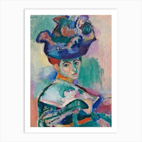 Woman With A Hat, Henri Matisse Art Print