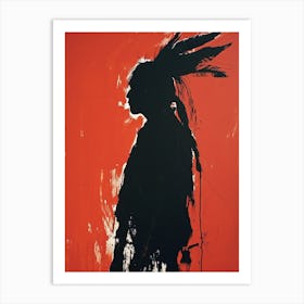 Potawatomi Purity; A Minimalist Vision ! Native American Art Art Print