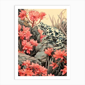 Poison Dart Frog Vintage Botanical 3 Art Print