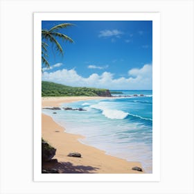 A Painting Of Flamenco Beach, Culebra Puerto Rico 2 Art Print