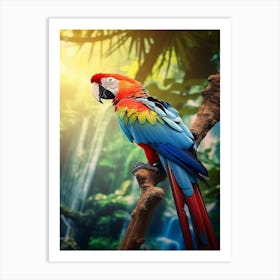 Parrot Serenade: Jungle Bird Poster Art Print