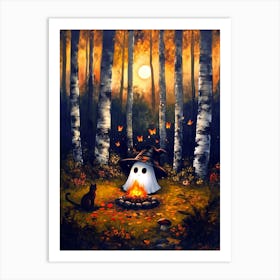 Ghost Campfire 5 Art Print