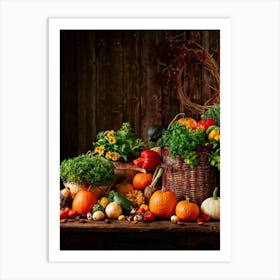 Autumn Vegetables Art Print