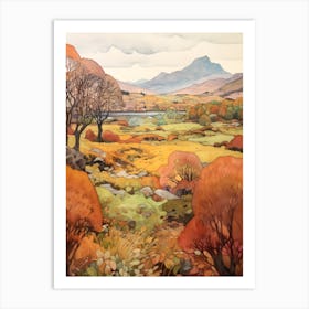 Autumn National Park Painting Killarney National Park Ireland 6 Art Print