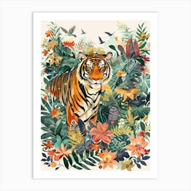 Tiger In The Jungle 48 Art Print