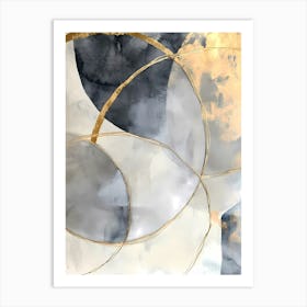 Abstract Circles Canvas Print 2 Art Print