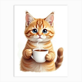 Orange Tabby Cat 2 Art Print