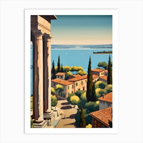 Tuscany, Italy 2 Travel Poster Vintage Art Print