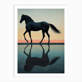 Horse Reflection Art Print