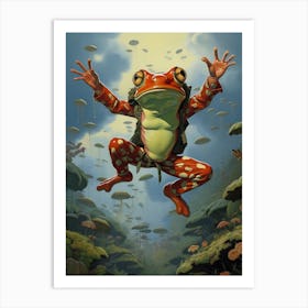 Leap Of Faith Storybook Frog 5 Art Print
