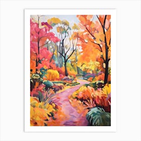 Autumn Gardens Painting Gothenburg Botanical Garden Sweden 1 Art Print