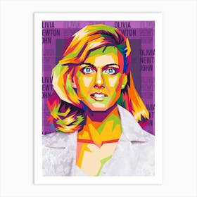 olivia newton john Art Print