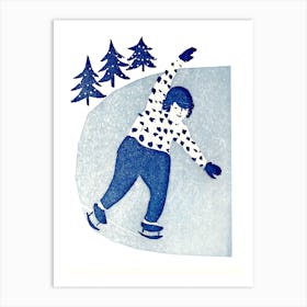 Skating Girl Art Print