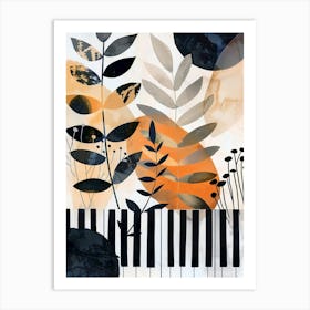 Piano Keys music art Art Print