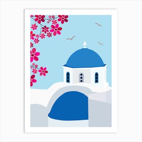 Santorini | 01 Art Print