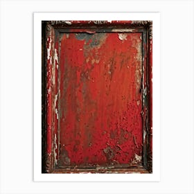 Vintage Frame Exhibiting Signs Of Aging A Spectrum Of Worn And Grimy Textures Co Existing On Its Su (4) Art Print