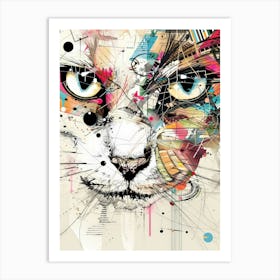 Cat Canvas Art Art Print