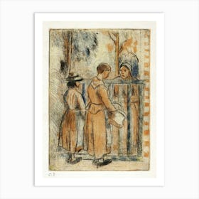 Beggar Women, Camille Pissarro Art Print