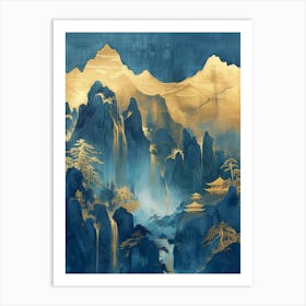 Asian Landscape Canvas Print 1 Art Print