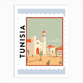 Tunisia Travel Stamp Poster Art Print