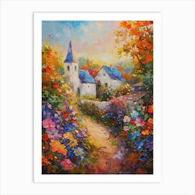 Church In The Garden Art Print