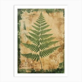 Button Fern Painting 1 Art Print