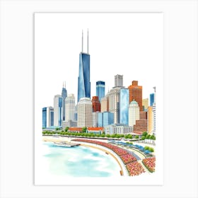 Chicago Charm Art Print