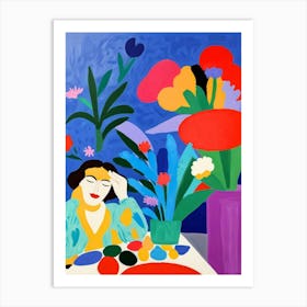 Asian Woman 12 Art Print