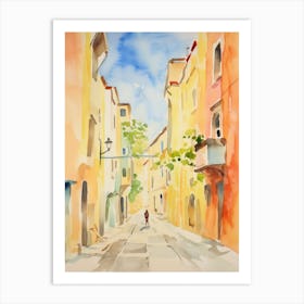 Rimini, Italy Watercolour Streets 3 Art Print