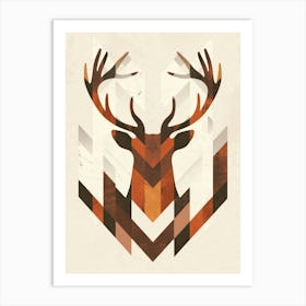 Deer Head 1 Art Print