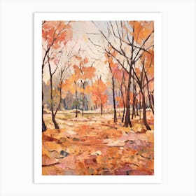 Autumn City Park Painting Centennial Park Sydney Art Print