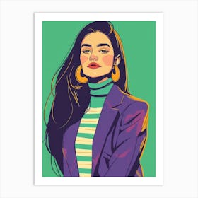 Portrait Of A Woman 403 Art Print