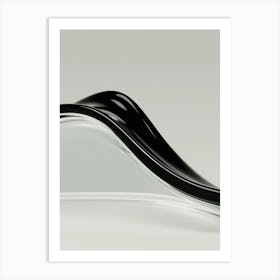 Black And White Glass Sculpture Art Print