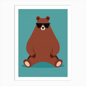 Bear In Sunglasses 1 Art Print