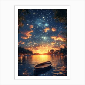 Starry Night Sky 15 Art Print