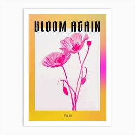 Hot Pink Poppy 1 Poster Art Print